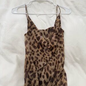 zara Leopard Print Maxi Dress